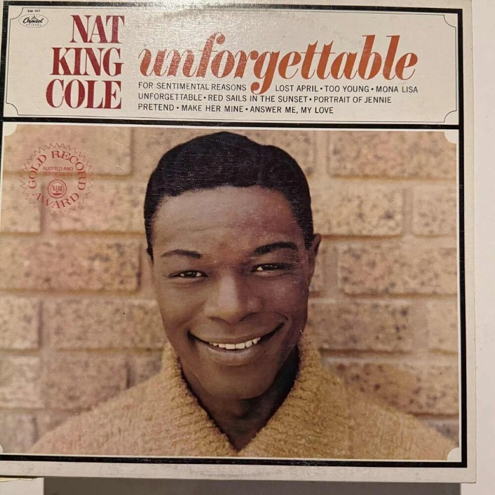 Nat King Cole – Unforgettable Vintage 33rpm VG+ AJ31